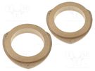 Spacer ring; MDF; 130mm; Opel; impregnated,varnished; 2pcs. 4CARMEDIA