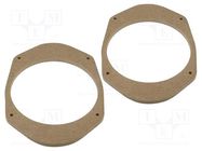 Spacer ring; MDF; 165mm; Ford; impregnated,varnished; 2pcs. 4CARMEDIA