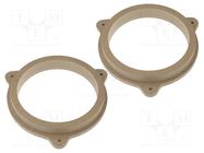 Spacer ring; MDF; 165mm; Nissan; impregnated,varnished; 2pcs. 4CARMEDIA