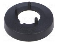 Nut cover; ABS; black; push-in; Ø: 15.5mm; A2510,A2610; Øint: 14mm OKW