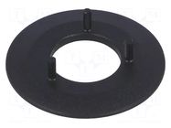 Collar; ABS; black; push-in; 40mm OKW