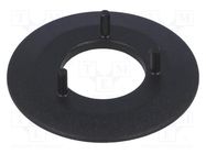 Collar; ABS; black; push-in; 40mm OKW