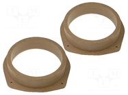 Spacer ring; MDF; 165mm; Fiat; impregnated,varnished; 2pcs. 4CARMEDIA