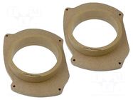 Spacer ring; MDF; 165mm; Nissan; impregnated,varnished; 2pcs. 4CARMEDIA