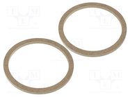 Spacer ring; MDF; 165mm; impregnated,varnished; 2pcs. 4CARMEDIA