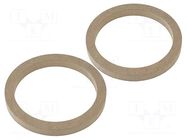 Spacer ring; MDF; 165mm; impregnated,varnished; 2pcs. 4CARMEDIA