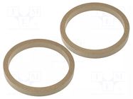 Spacer ring; MDF; 165mm; impregnated,varnished; 2pcs. 4CARMEDIA