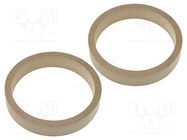 Spacer ring; MDF; 165mm; impregnated,varnished; 2pcs. 4CARMEDIA