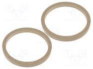 Spacer ring; MDF; 200mm; impregnated,varnished; 2pcs. 4CARMEDIA