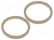 Spacer ring; MDF; 200mm; impregnated,varnished; 2pcs. 4CARMEDIA
