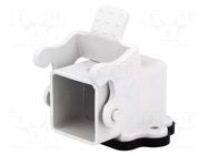 Enclosure for connectors: HDC; size 3A; with latch; angled; metal MOLEX