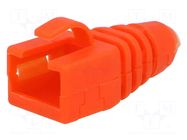 RJ45 plug boot; orange MH CONNECTORS