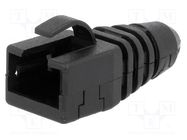 RJ45 plug boot; black MH CONNECTORS