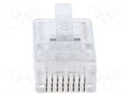 Connector: RJ45; plug; PIN: 8; 8p8c; for cable; IDC,crimped MH CONNECTORS