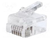 Connector: RJ12; plug; PIN: 6; 6p6c; for cable; IDC,crimped MH CONNECTORS