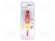 Kit: screwdrivers; insulated; 1kVAC; Kind of holder: 6mm; blister WIHA