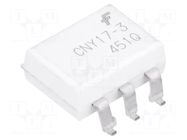 Optocoupler; SMD; Ch: 1; OUT: transistor; 4.17kV; Gull wing 6; CNY17 ONSEMI