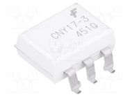 Optocoupler; SMD; Ch: 1; OUT: transistor; 4.17kV; Gull wing 6; CNY17 ONSEMI