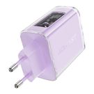 Wall charger Acefast A45, 2x USB-C, 1xUSB-A, 65W PD (purple), Acefast