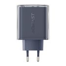 Wall charger Acefast A45, 2x USB-C, 1xUSB-A, 65W PD (grey), Acefast