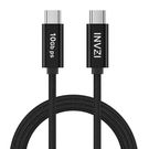 USB-C / USB 3.2 Gen2 Cable 100W 10Gbps, 2m (Black), INVZI
