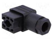 Connector: rectangular; GO; plug; female; PIN: 6; 6A; 50V; IP65; black HIRSCHMANN