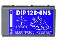 Display: LCD; graphical; 128x64; STN Positive; blue; 75x45.8mm; LED DISPLAY VISIONS