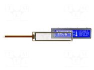 Display: LCD; graphical; 180x32; STN Positive; blue; 102x26.8mm DISPLAY VISIONS