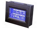 Display: LCD; graphical; 160x80; STN Negative; blue; LED DISPLAY VISIONS