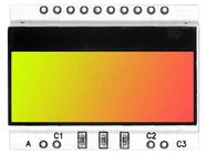 Backlight; LED; 36x27.5x2.6mm; yellow-green/red DISPLAY VISIONS