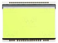 Backlight; LED; 68x51x3.6mm; yellow-green DISPLAY VISIONS