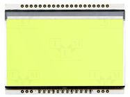 Backlight; LED; 68x51x3.6mm; yellow-green DISPLAY VISIONS