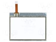 Touch panel; Dim: 78x60mm; 73x46mm; PIN: 4; 1x4; Tape ph: 1mm DISPLAY VISIONS