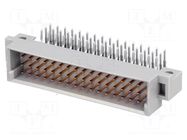Connector: DIN 41612; socket; male; PIN: 48; angled 90°; 2A; THT HARTING
