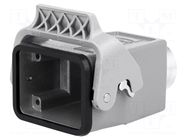 Enclosure for connectors: HDC; size 6B; for cable; Han® B; IP65 HARTING