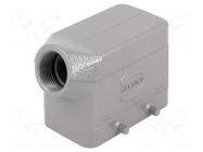 Enclosure for connectors: HDC; size 10B; for cable; Han; IP65 HARTING