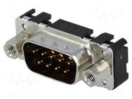 Connector: D-Sub; PIN: 9; socket; male; straight; THT; UNC 4-40 HARTING