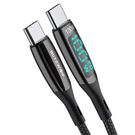 USB-C to USB-C cable BlitzWolf BW-TC23, with display, 100W, 1.8m (black), BlitzWolf