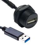 USB CABLE, TYP A PLUG-TYP A RCPT, 300MM