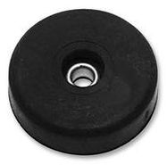 Rubber Foot with Metal Washer - 1 1/2" Diameter x 3/8" Thickness