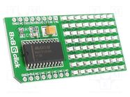 Click board; prototype board; Comp: MAX7219; LED matrix; 5VDC MIKROE