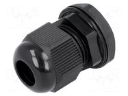 Cable gland; PG11; IP68; polyamide; black; UL94V-2; 15.4mm KSS WIRING