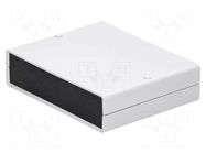 Enclosure: with panel; X: 140mm; Y: 110mm; Z: 35mm; ABS; light grey GAINTA