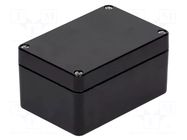 Enclosure: multipurpose; X: 75mm; Y: 110mm; Z: 55mm; polyester; black RAYCHEM RPG