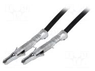 Cable with connectors; MLX male; Contacts ph: 6.35mm; Len: 0.3m MOLEX