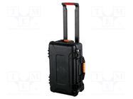 Suitcase: tool case; Body dim: 559x355x239mm; ABS; Wall thick: 5mm NEWBRAND