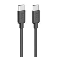 USB-C to USB-C cable Budi PD 65W 1.2m (Black), Budi