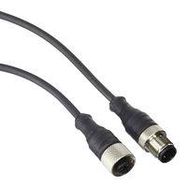 SENSOR CORD, 3P M12 PLUG-3P M12 RCPT, 1M