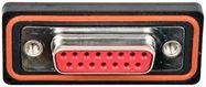 D SUB CONN, RCPT, DA, SOLDER