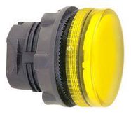 INDICATOR LENS, YELLOW, ROUND, 22MM